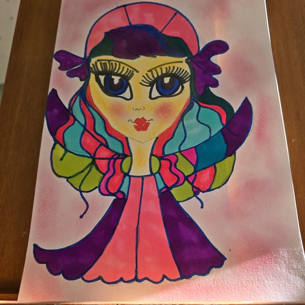 Christmas Angel Drawing 