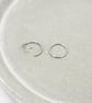 10mm Titanium polished seamless pair hoop earrings - Hypoallergenic - Image 6