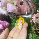 Ooak Baby Fairy, Polymer Clay, Fairy Gift, Sleeping Fairy