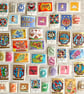 Bargain stash of unused zodiac-themed postage stamps, astrology stamps