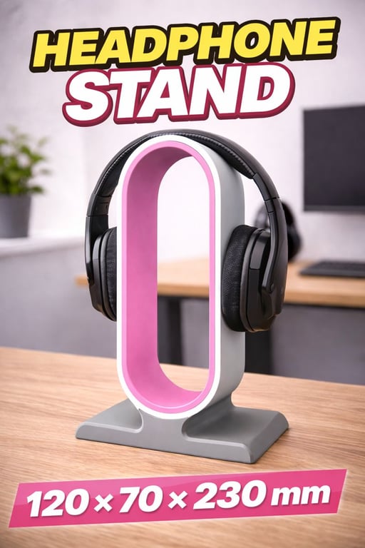 Headphone Stand - 120 - 70 - 230mm