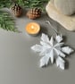 White Christmas Snowflake Decorations - Hanging Ornaments - Image 6