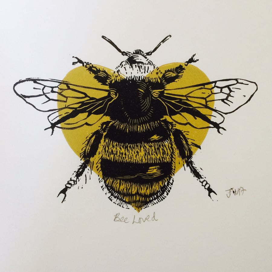 'BeeLoved' Limited Edition Print (with donation to Manchester Emergency Fund)