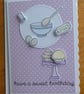 Have a Sweet Birthday Card - Blue Mixing Bowl & Cup Cakes - Image 4