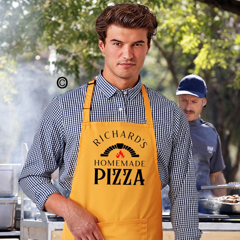 Personalised Homemade Pizza Apron. FREE shipping GBAC2267