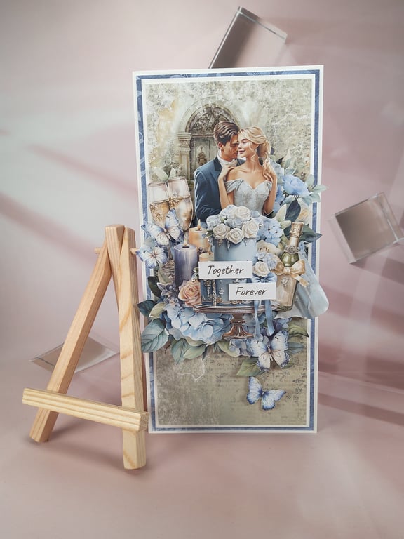 Handmade Wedding Card (89) Together Forever 