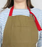 Gardeners Apron with Harvesting Pouch, Pockets for Secateurs & Phone.Tan Canvas  - Image 4