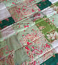 Vintage fabric patchwork quilt - Image 8