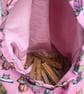 Cat Wigwam Peg Bag, Lined Pink Cotton Laundry Bag, Kids Storage - Image 2