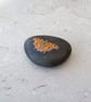 Butterfly Art Hand Painted Stone 'Comma Butterfly' - Image 4