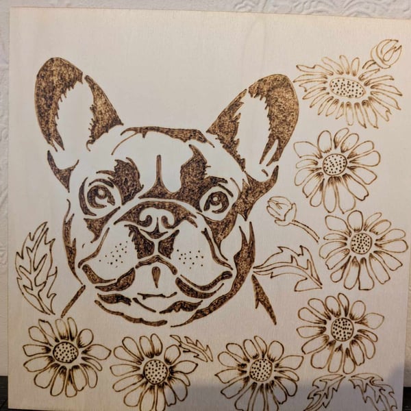Dog or Cat Pyrography Memorial Plaque