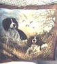 Two Springer Spaniels ready and waiting cushion  - Image 1