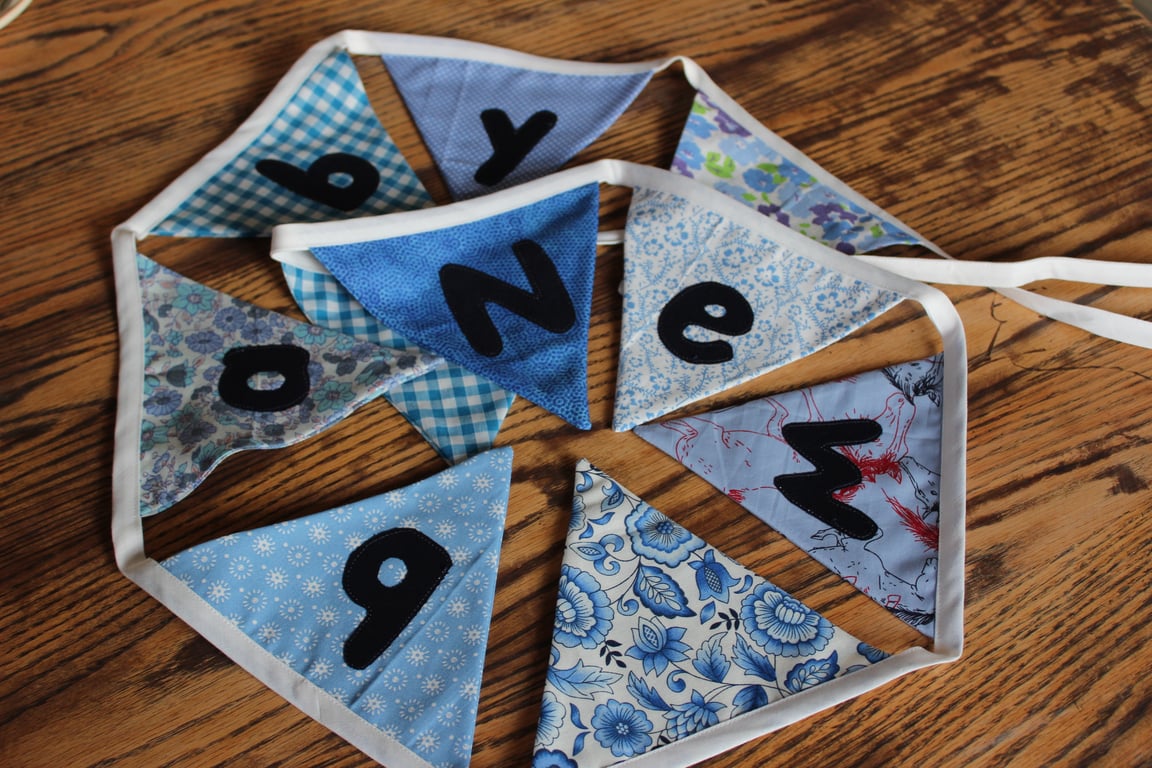 Pretty Blue Baby Bunting