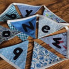 Pretty Blue Baby Bunting