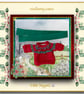 Little Nipper Red and Green Striped Jumper and Matching Scarf