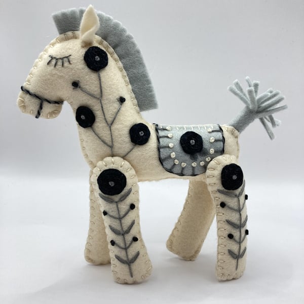 Moondance the Little Hand Embroidered Horse Seconds Sunday