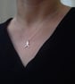 Recycled sterling silver runner necklace – handmade pendant  - Image 5