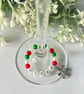 Handmade Christmas Wine Glass Charms - Festive Beaded Drink Markers (Set of 4) - Image 3