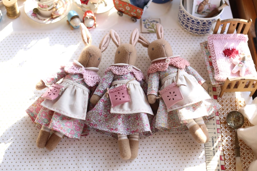 Reserved listing for Janice - 2 baby Liberty Bunnies