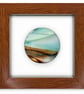 Framed fused glass rondel - M