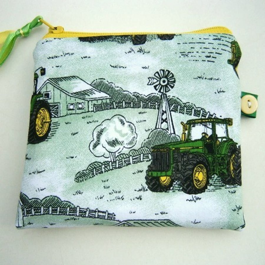Little Tractors Credit Card/Coin Purse