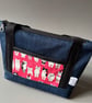 Denim cat bag. Toiletry or cosmetics make up bag.  - Image 7