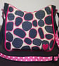 Dots and Dashes Navy and Pink Handbag  - Image 1