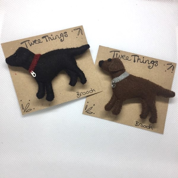 Labrador brooch or keyring