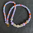 Mum Beaded Necklace 