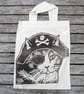 Pirate Cat Tote Hand Printed Mini Tote Shopping Bag - Image 4