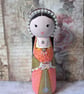 Anne Boleyn wooden peg doll - Image 2