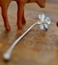 Silver Daffodil Brooch Pin - Handmade in Wales - Flower Gift for Her - Image 3