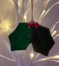 Fused Glass Holly - Image 2