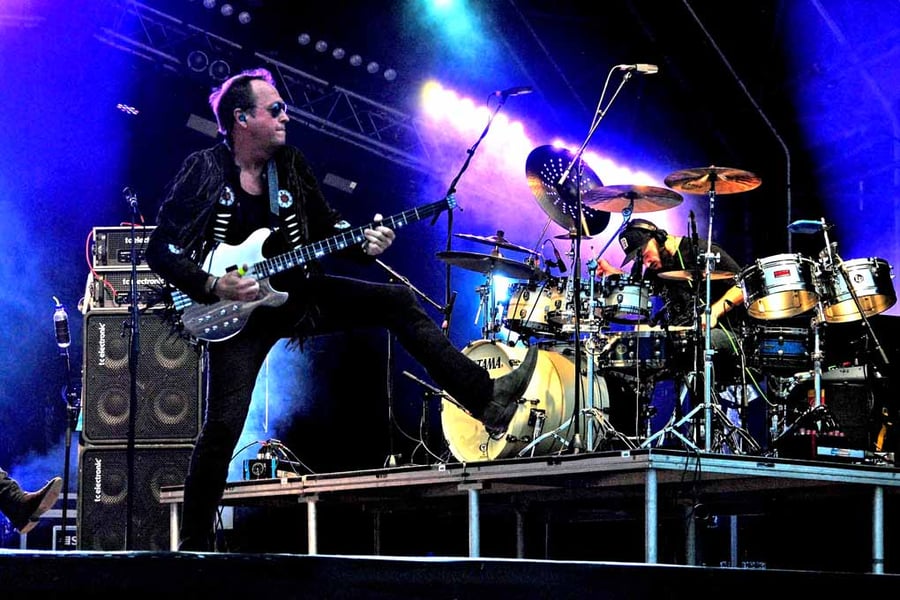 Mark King Level 42 In Concert Photograph Print