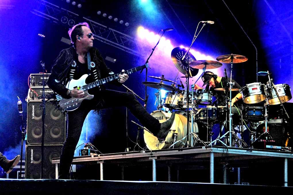Mark King Level 42 In Concert Photograph Print