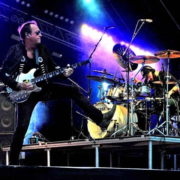 Mark King Level 42 In Concert Photograph Print
