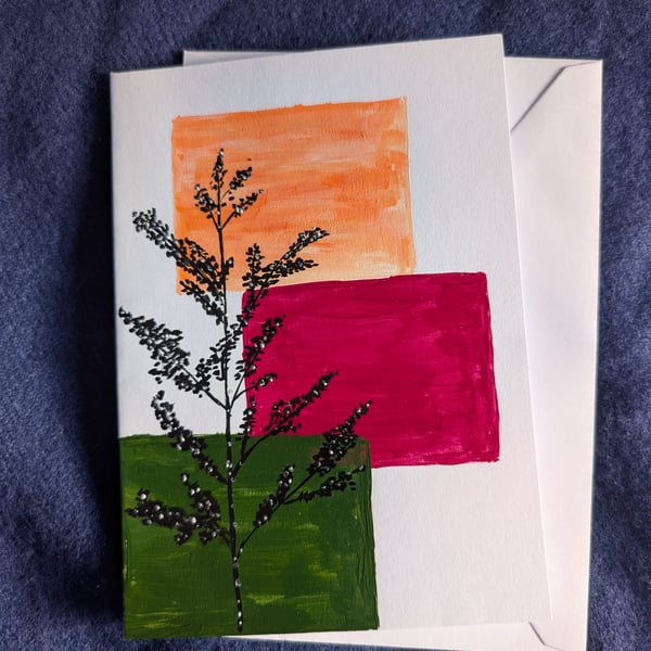 Hand Painted Card 