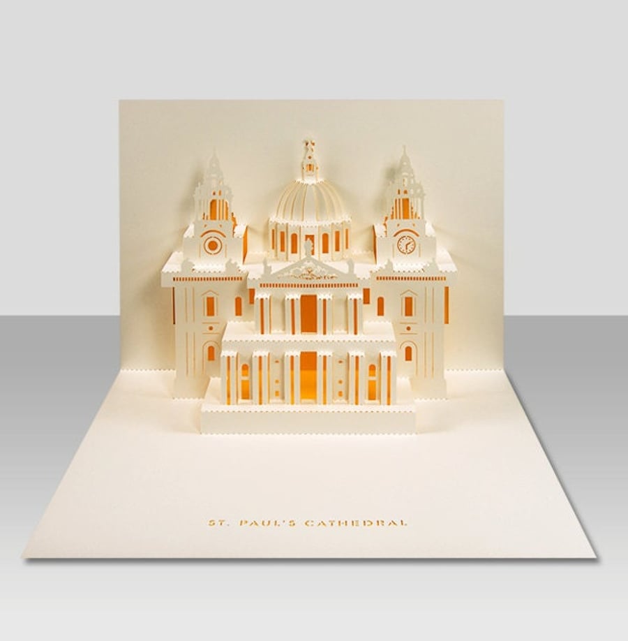 St. Paul's Cathedral pop-up 3D card