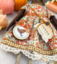 Floss,  A Tiny Hand Embroidered Wren Folk Art Doll - Image 4