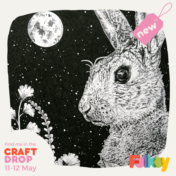 Rabbit, Wild Rabbit, Bunny, Wildlife, Nature, Nature Lover, Original Drawing
