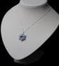 Crystal Rivoli Pendant in Light Sapphire - Image 3