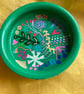 Up cycled hand painted wooden bowl - Image 2