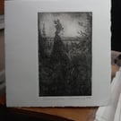 Moody etching 'Crowman'