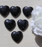 6 Blue Goldstone Solid Gemstone Polished Hearts - 20mm - Chakra Crafting - Image 2
