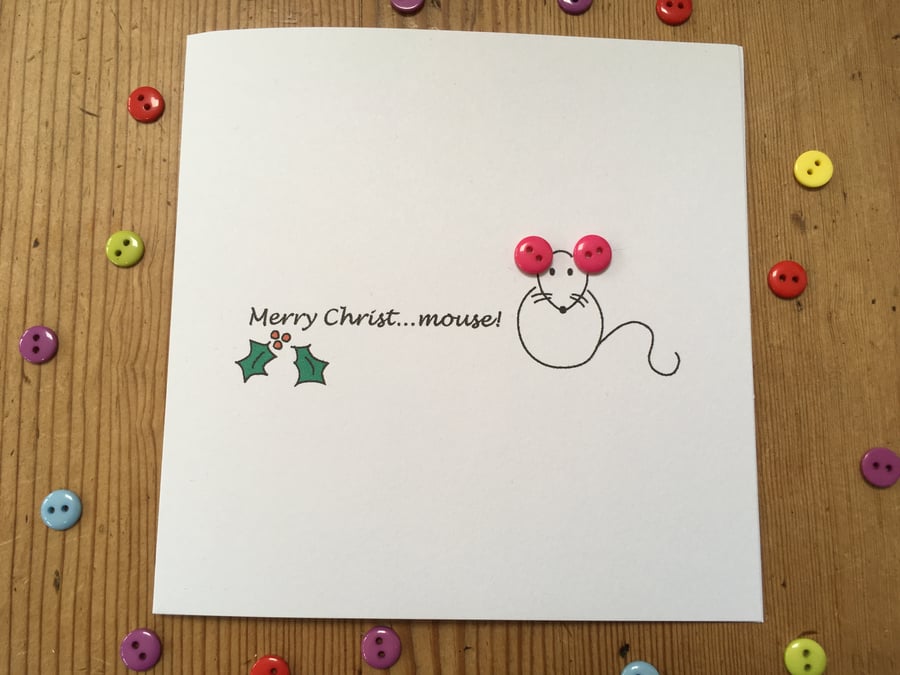 Christmas Card - Merry Christ...mouse!