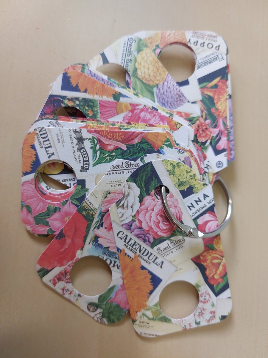 Embroidery Floss Thread Drop Organiser Seed Packet Pattern           