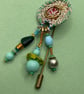 Dangly pin with vintage beads  - Image 10
