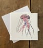 Jellyfish card - perfectly imperfect blank birthday