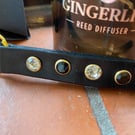 Keyring Italian leather and crystal