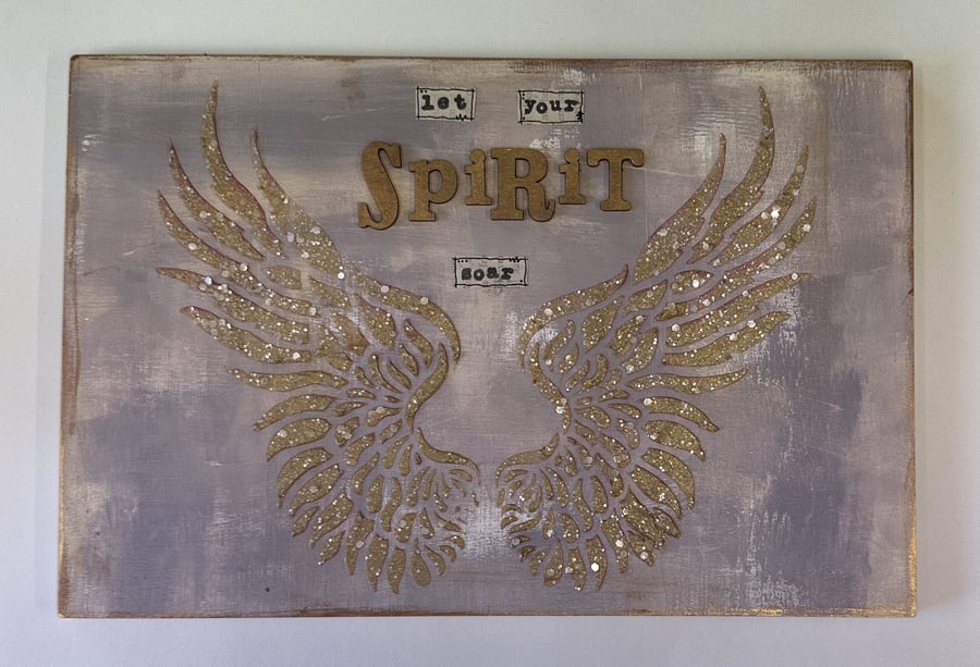 Spiritual Angel Wing Artwork